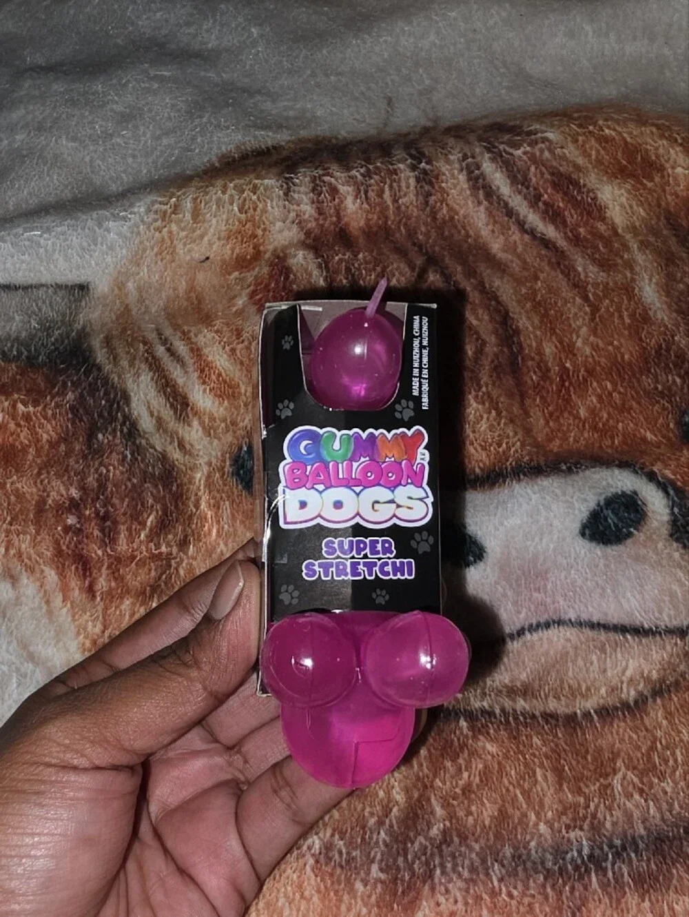 Gummy Balloon Dogs Super Stretch Toy - Pink
